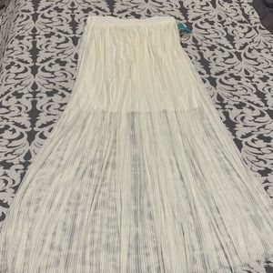 Sheer White Maxi Shirt